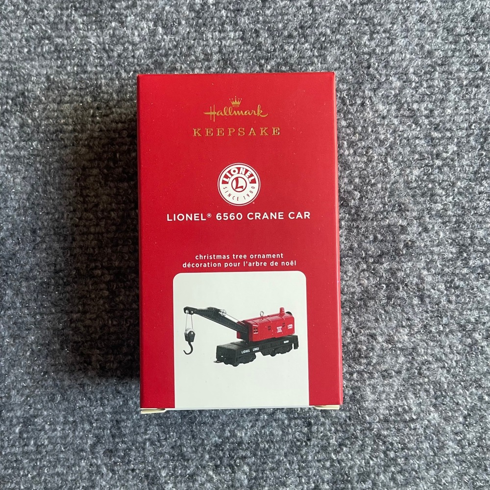 Hallmark Keepsake 2020 Lionel 6560 Crane Car Die-Cast Metal Ornament QXI2491